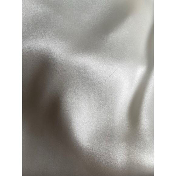 Retrofete Jagger Halterneck High Slit Open Back Satin White Maxi Dress Sz M - Picture 8 of 12